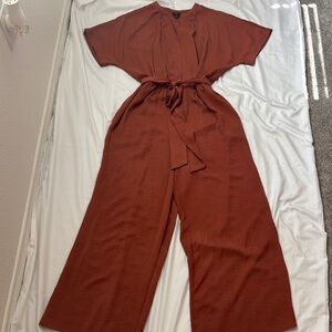 Worthington Terracotta V-Neck Dress